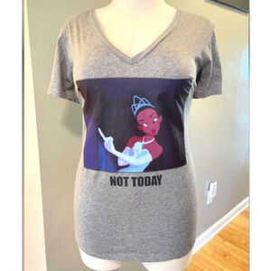 Torrid 2 (2X 18/20) New Disney Princess Tiana‎ Not Today graphic Tee T shirt